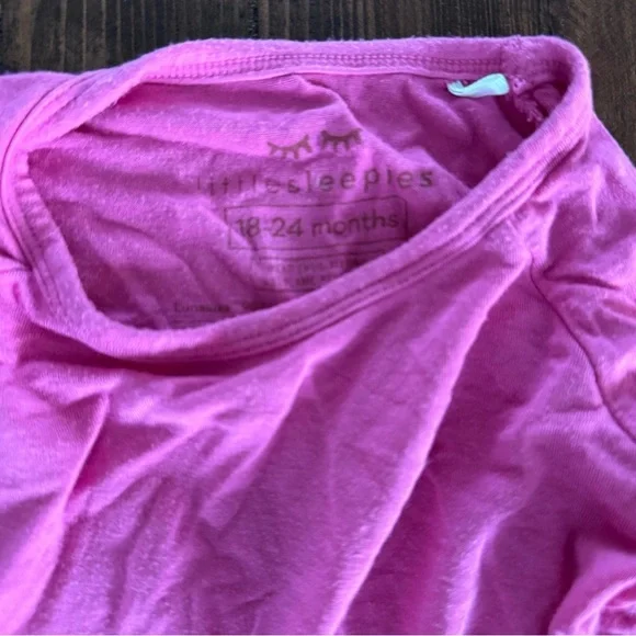 Little Sleepies Vibrant Pink Footie - Picture 2 of 3